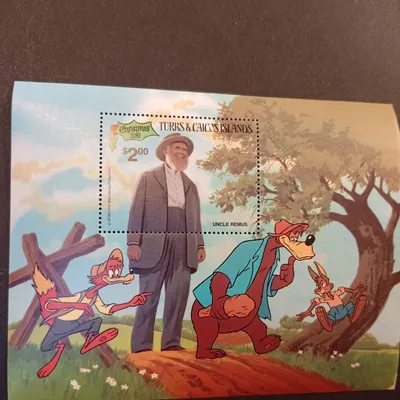 Bloc timbres oncle Remus dessin animé 